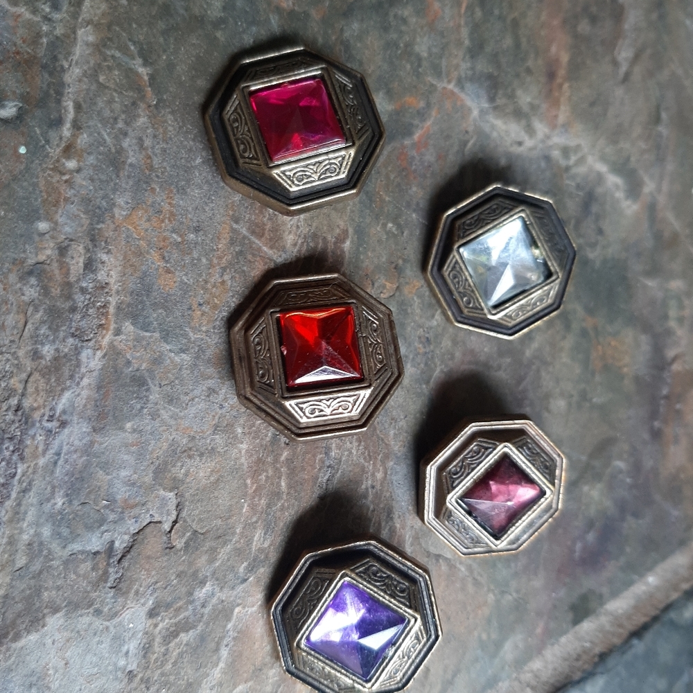 Vintage Italian metal buttons